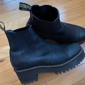Dr martens black rometty boots size 10